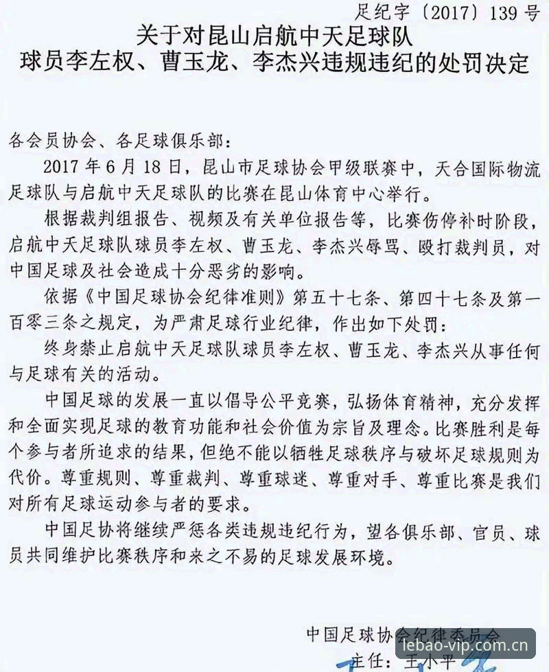 足协再出重拳，乐宝体育平台用户如何看待这场“终身禁足”风暴？
